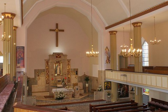 lipiec 2014r. wymalowane wnętrze kościoła parafialnego